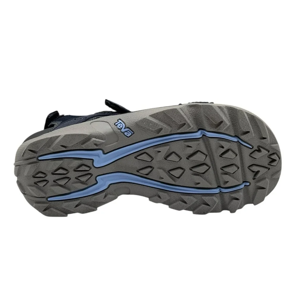 Teva K Tanza Youth Big Boys Sport Outdoor Sandals Size 1 Blue Gray‎ Adjustable